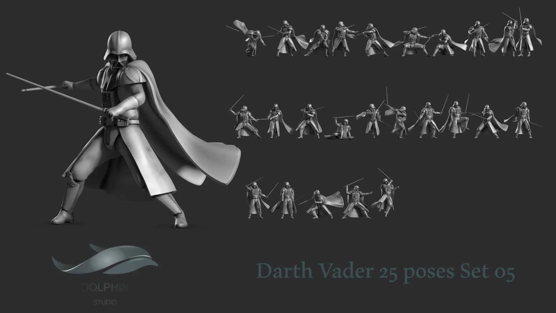 Darth Vader Figure Set 05 3D print model