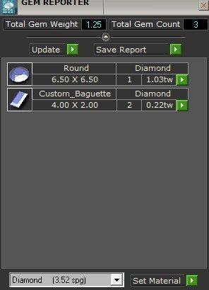 3-Stone Basket Setting Ring 1148 3D print model_5