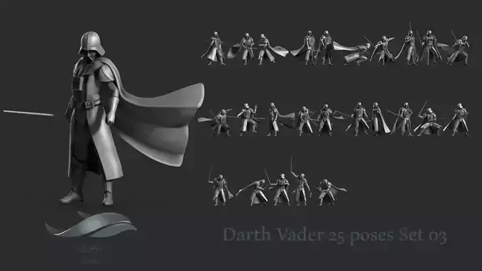 Darth Vader Figure Set 03 3D print model