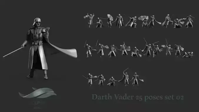 Darth Vader Figure Set 02 3D print model