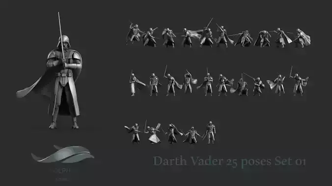 Darth Vader Figure Set 01 3D print model