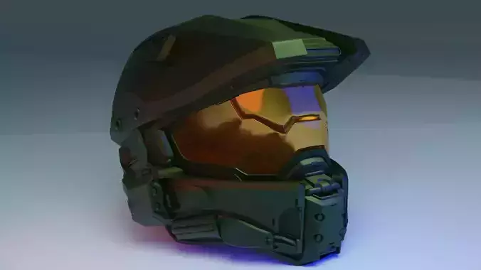 master chief helmet 3D print model