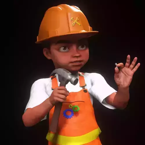 professional boy High quality character full Rigged and Animated 3D model