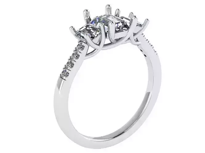 3-Stone Trellis Ring 1151