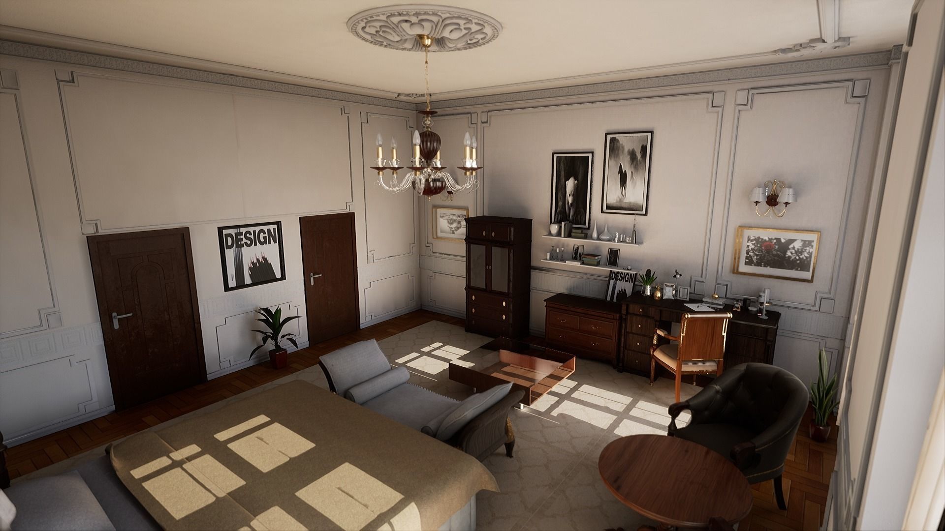 Hotel Room 3D model_4