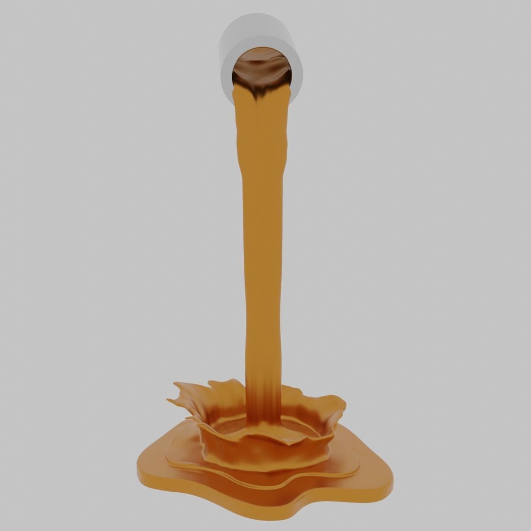 Bucket Splash Art 3D print model_8