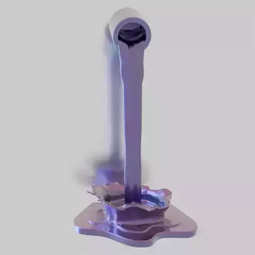 Bucket Splash Art 3D print model