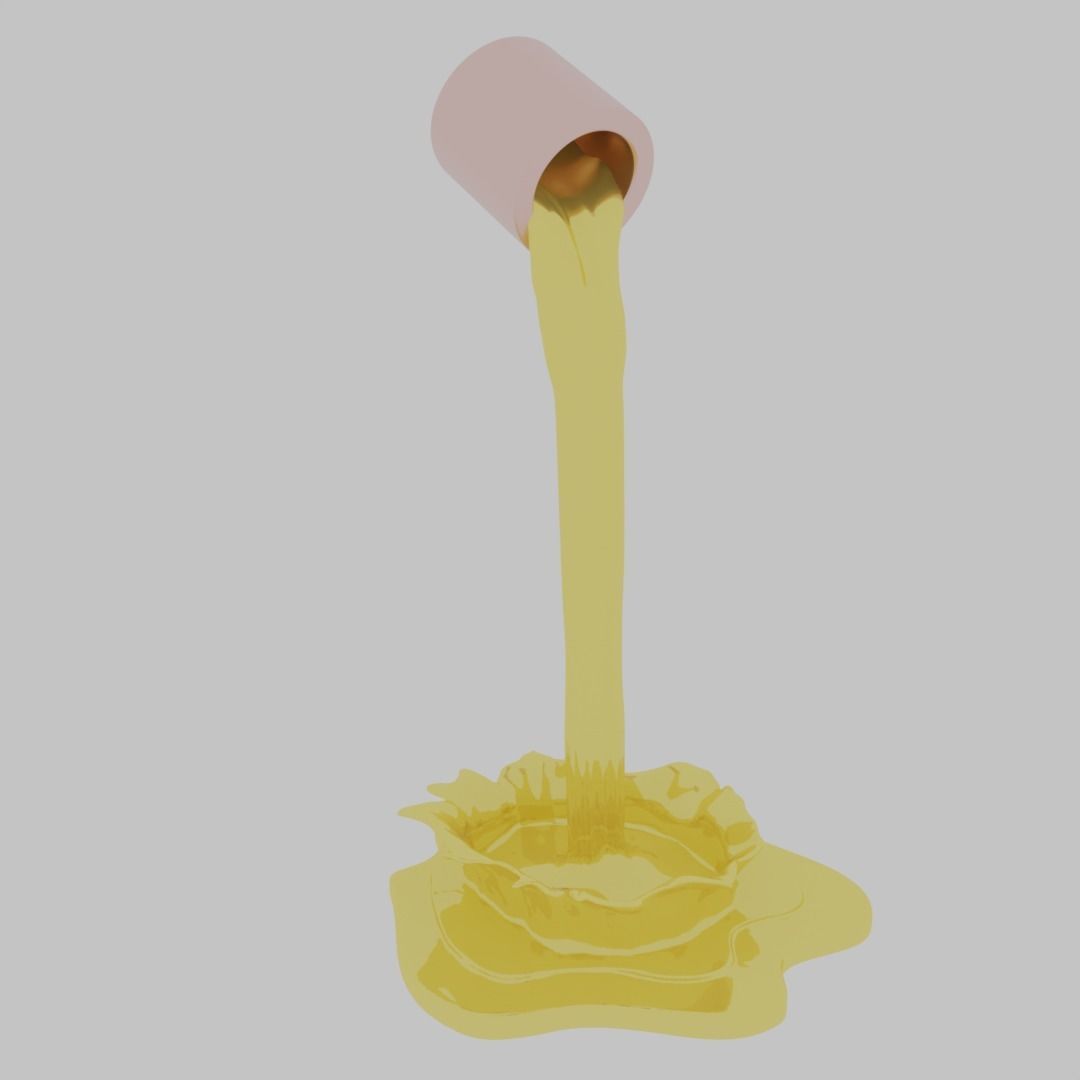 Bucket Splash Art 3D print model_2