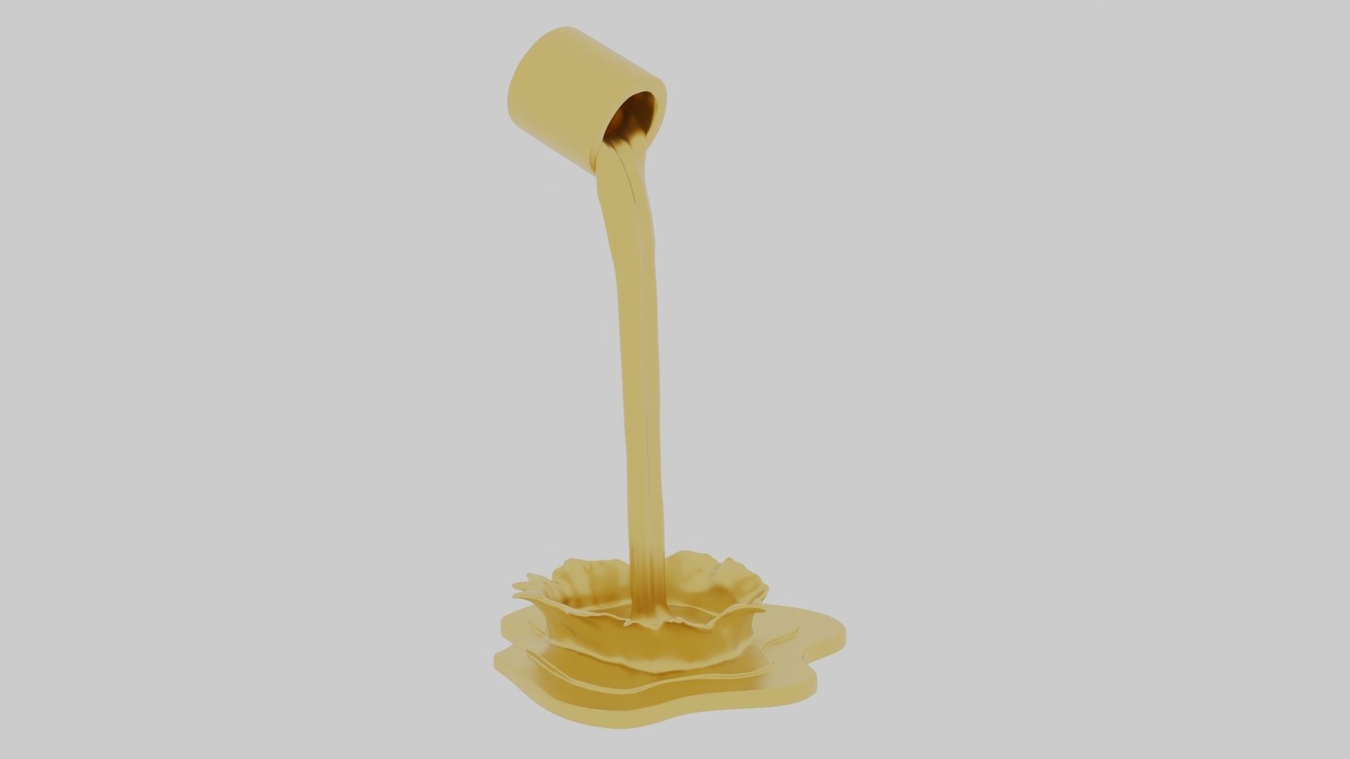 Bucket Splash Art 3D print model_3