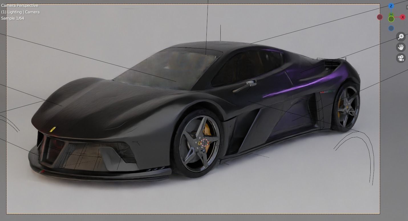 Ferrari 296 GTB 3D model_6