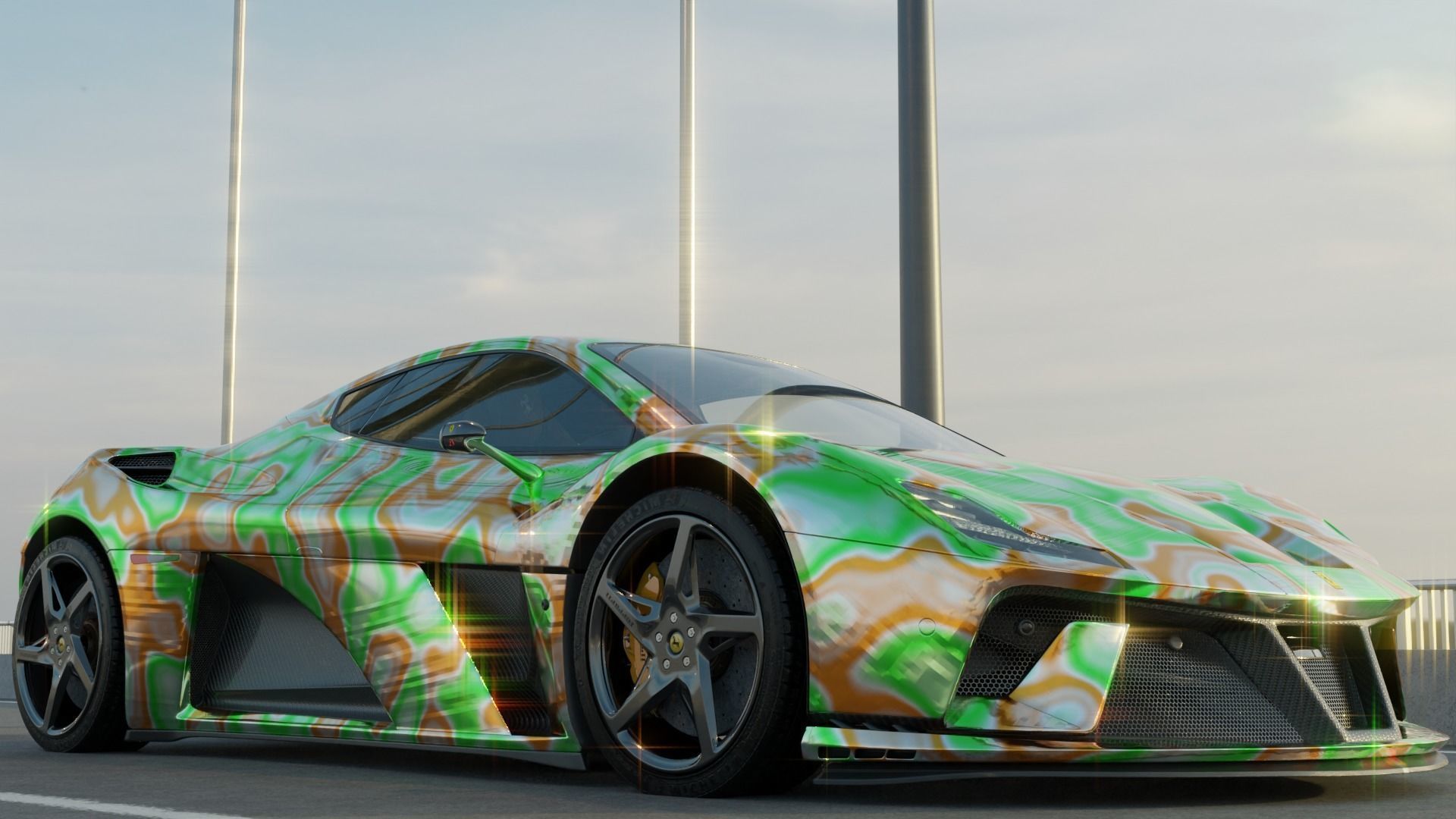 Ferrari 296 GTB 3D model_5