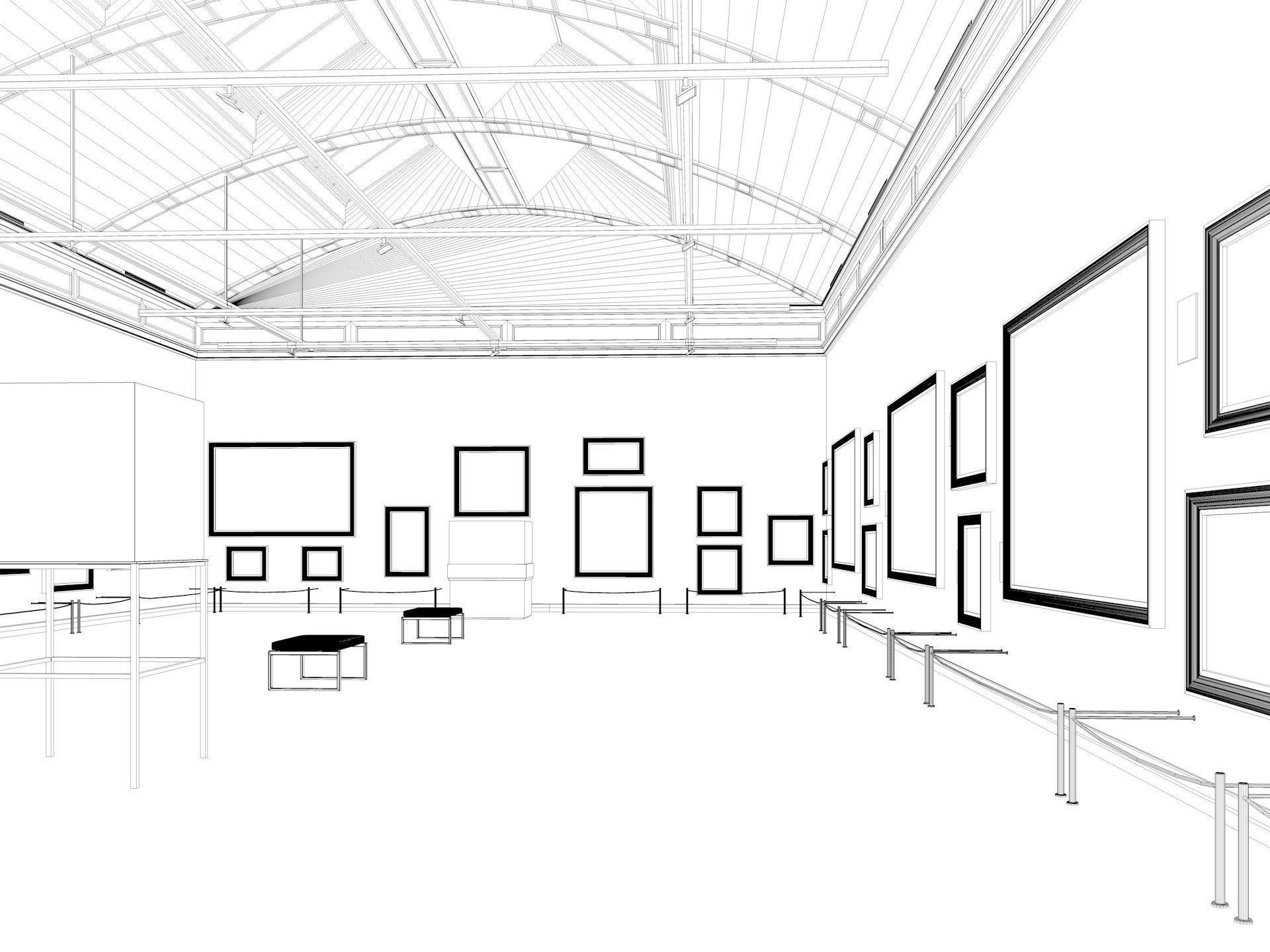Gallery Design Model Art Gallery 2 3D model | CGTrader