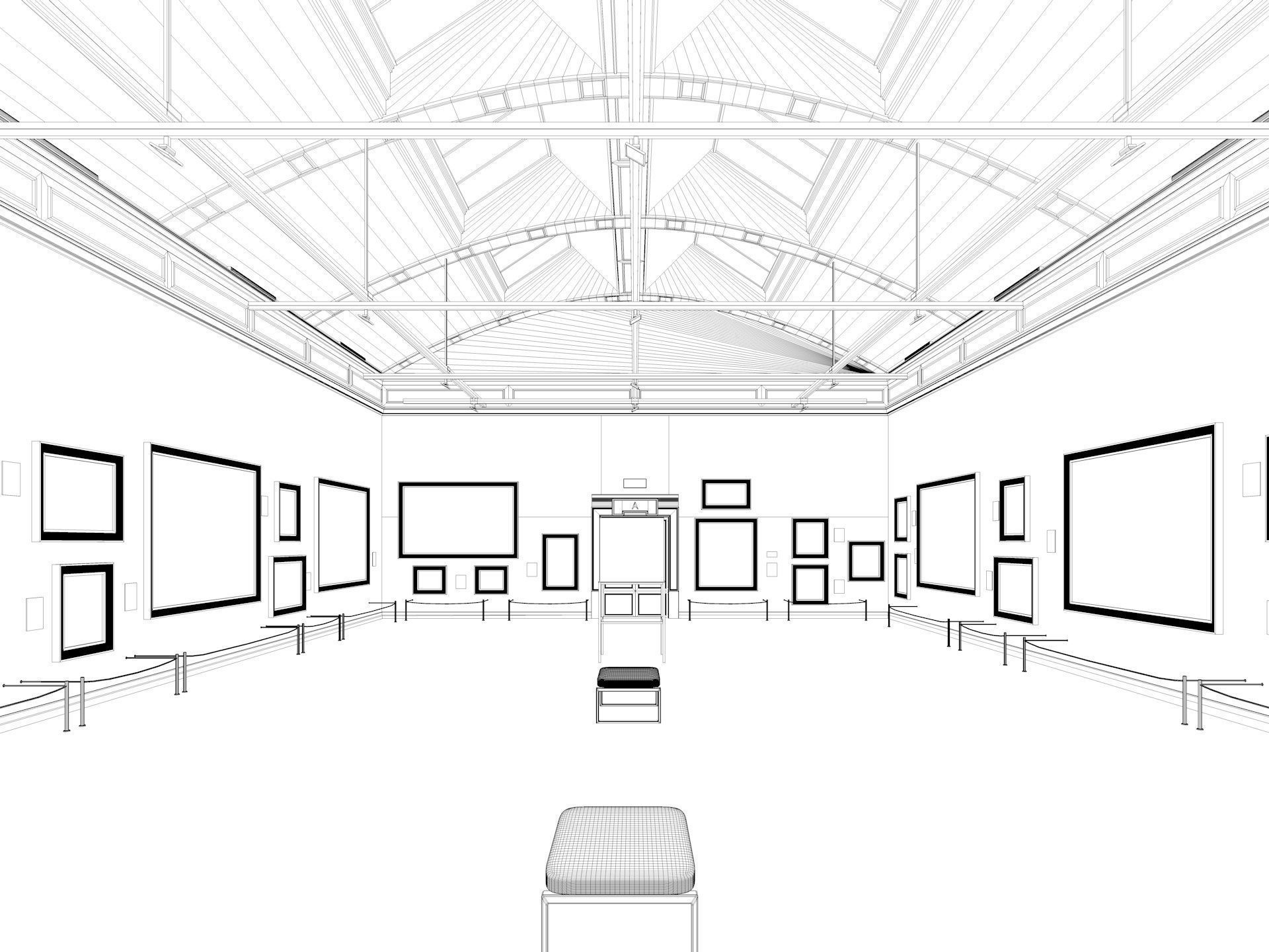 Gallery Design Model Art Gallery 2 3D model | CGTrader