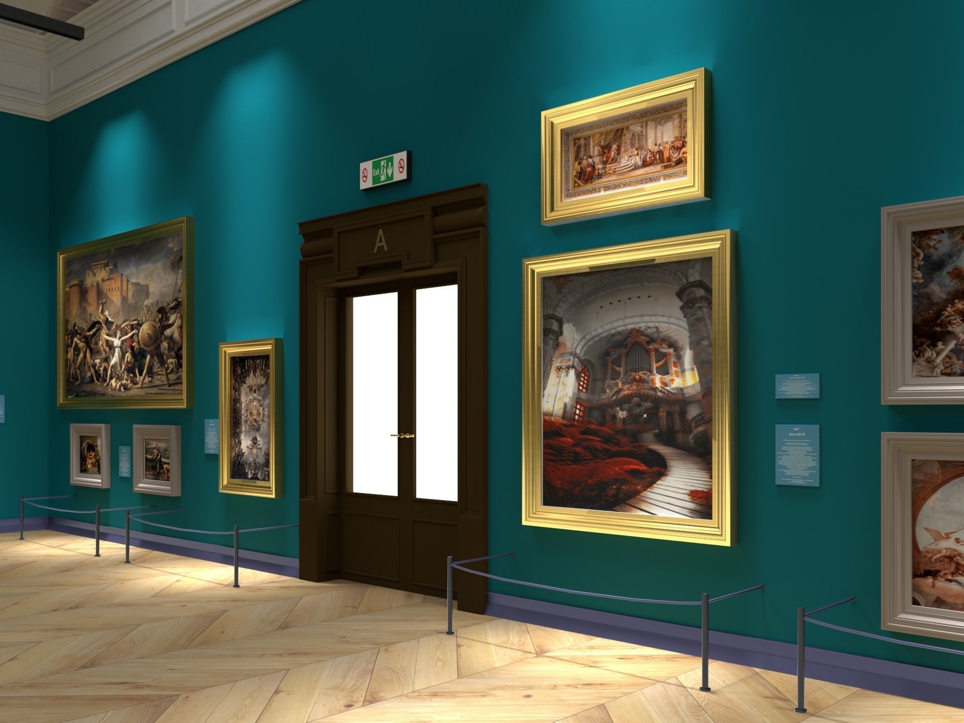 Art Gallery 2 3D model | CGTrader