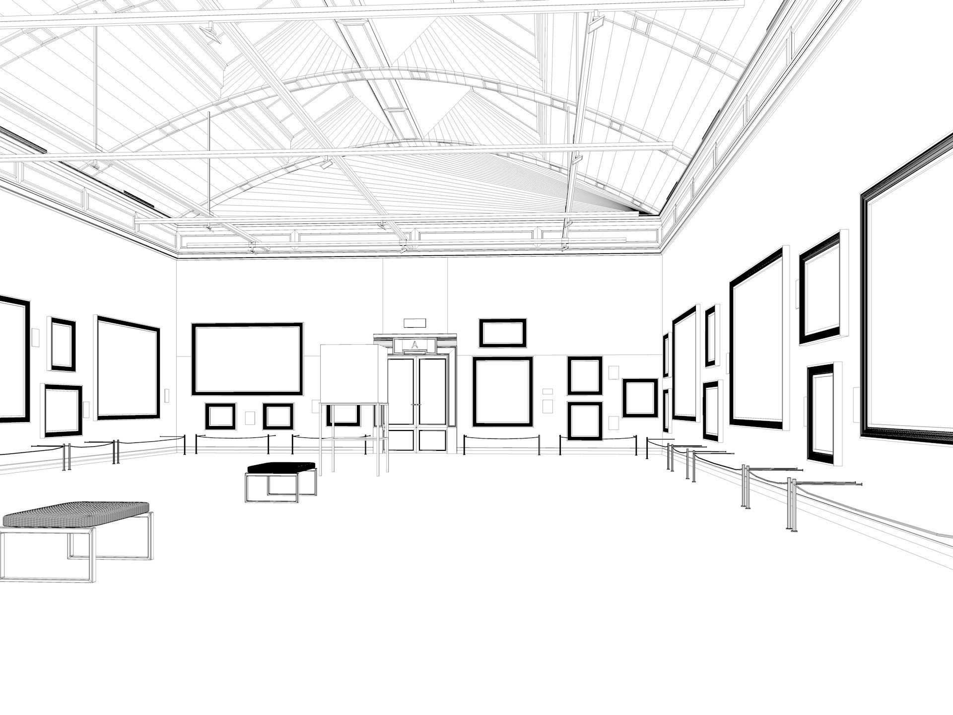 Gallery Design Model Art Gallery 2 3D model | CGTrader