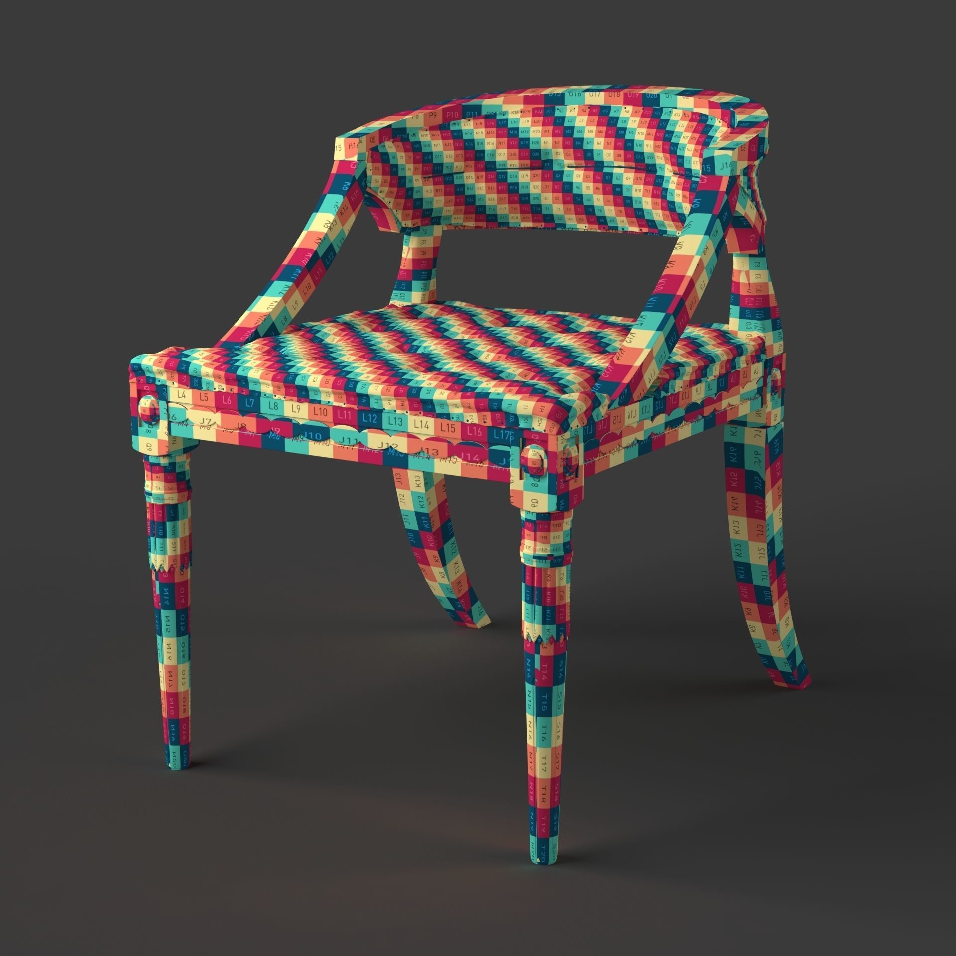Classic Swedish Chair 3D model_5