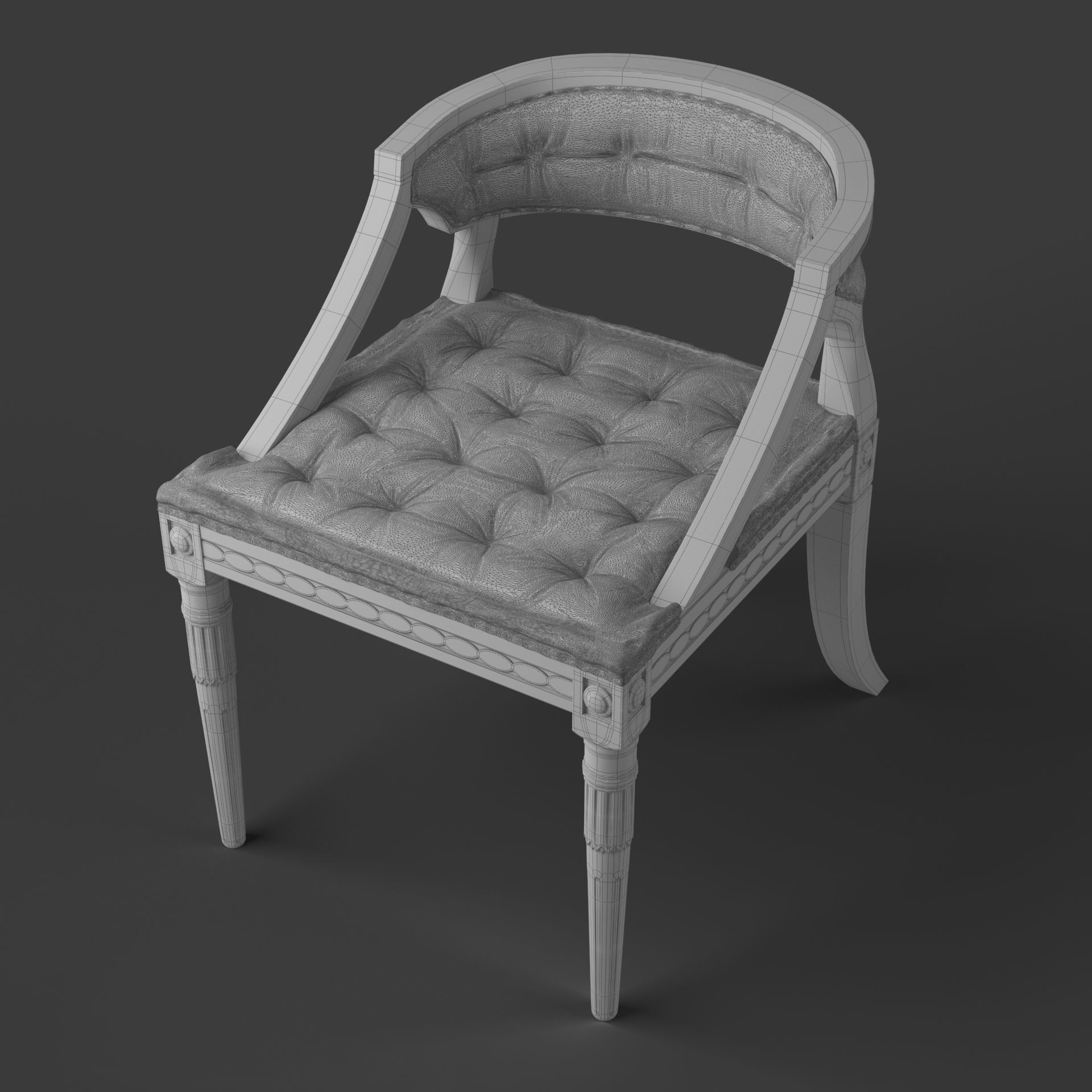 Classic Swedish Chair 3D model_10