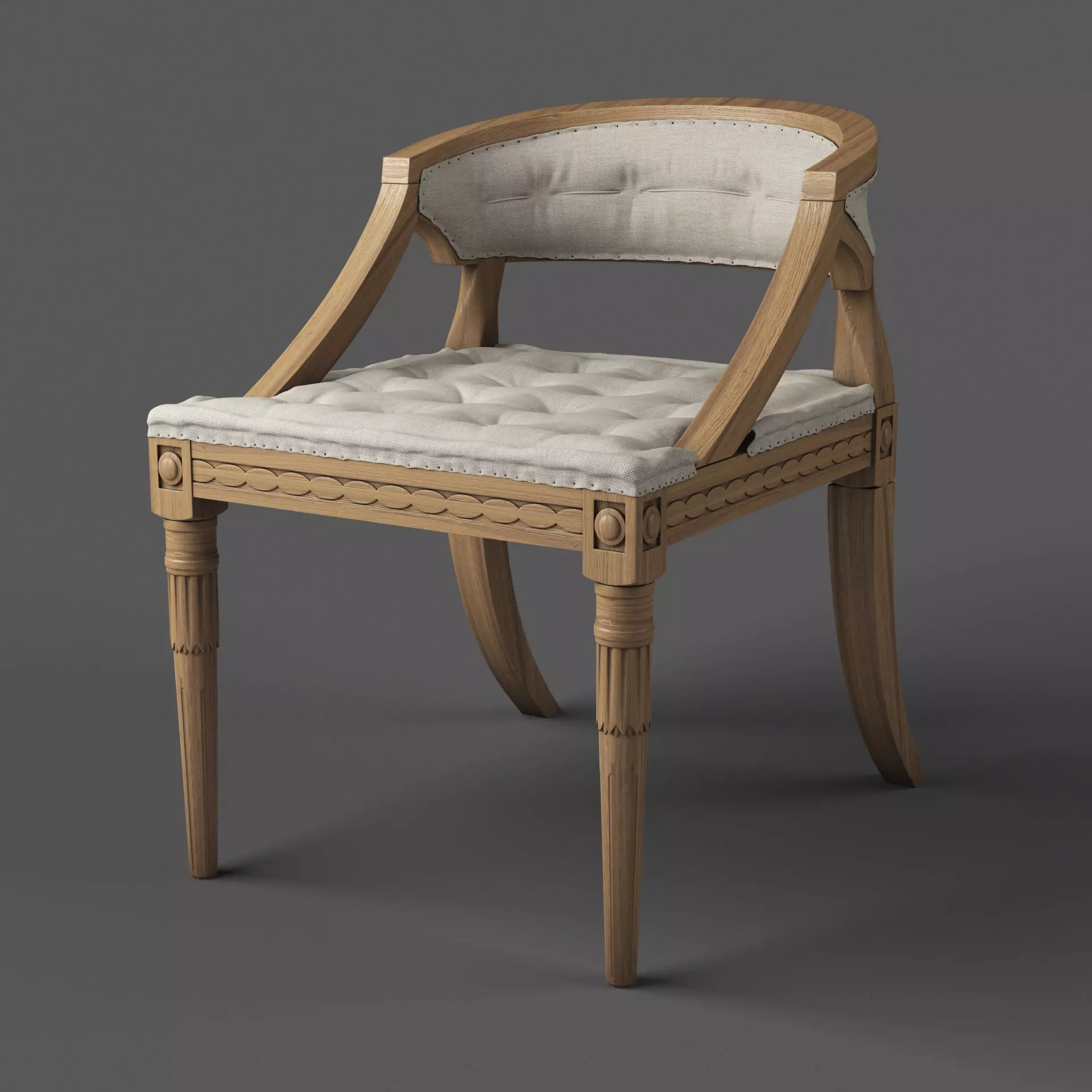Classic Swedish Chair 3D model_0