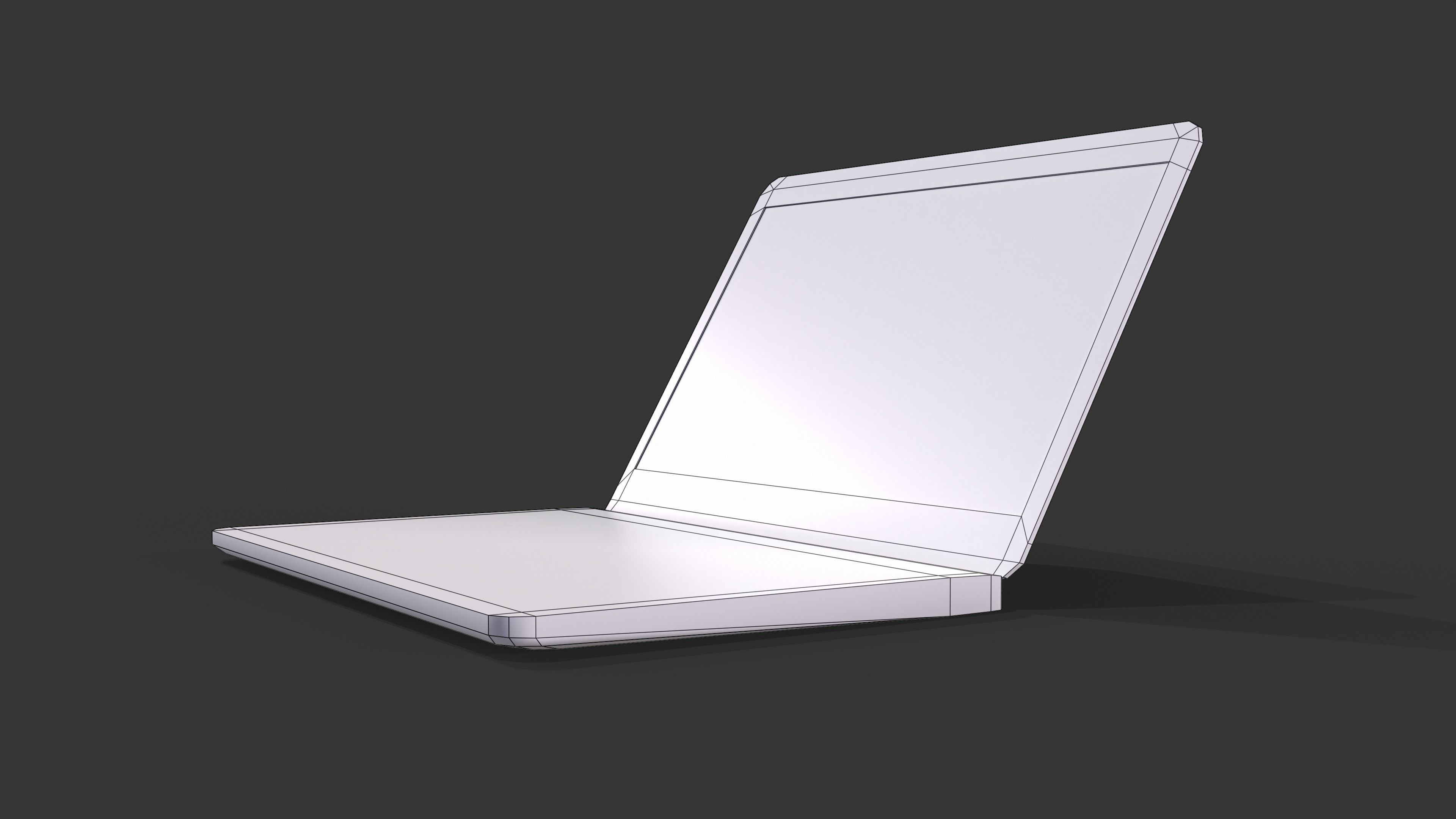 Notebook E5470 game ready Low-poly 3D model_6