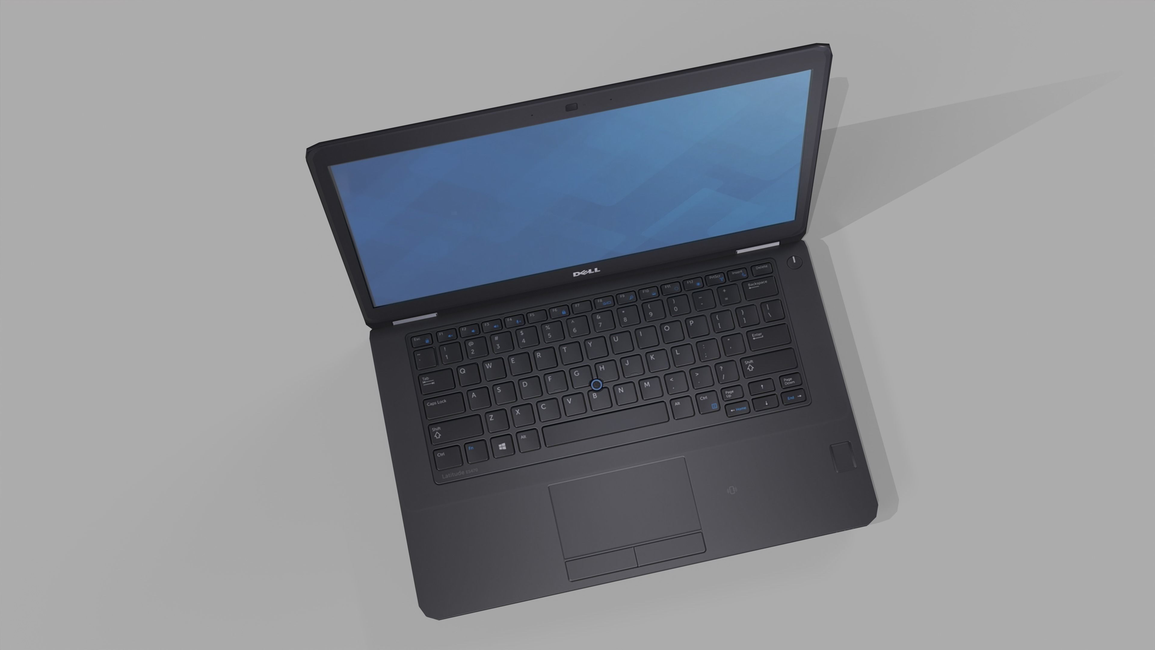 Notebook E5470 game ready Low-poly 3D model_1