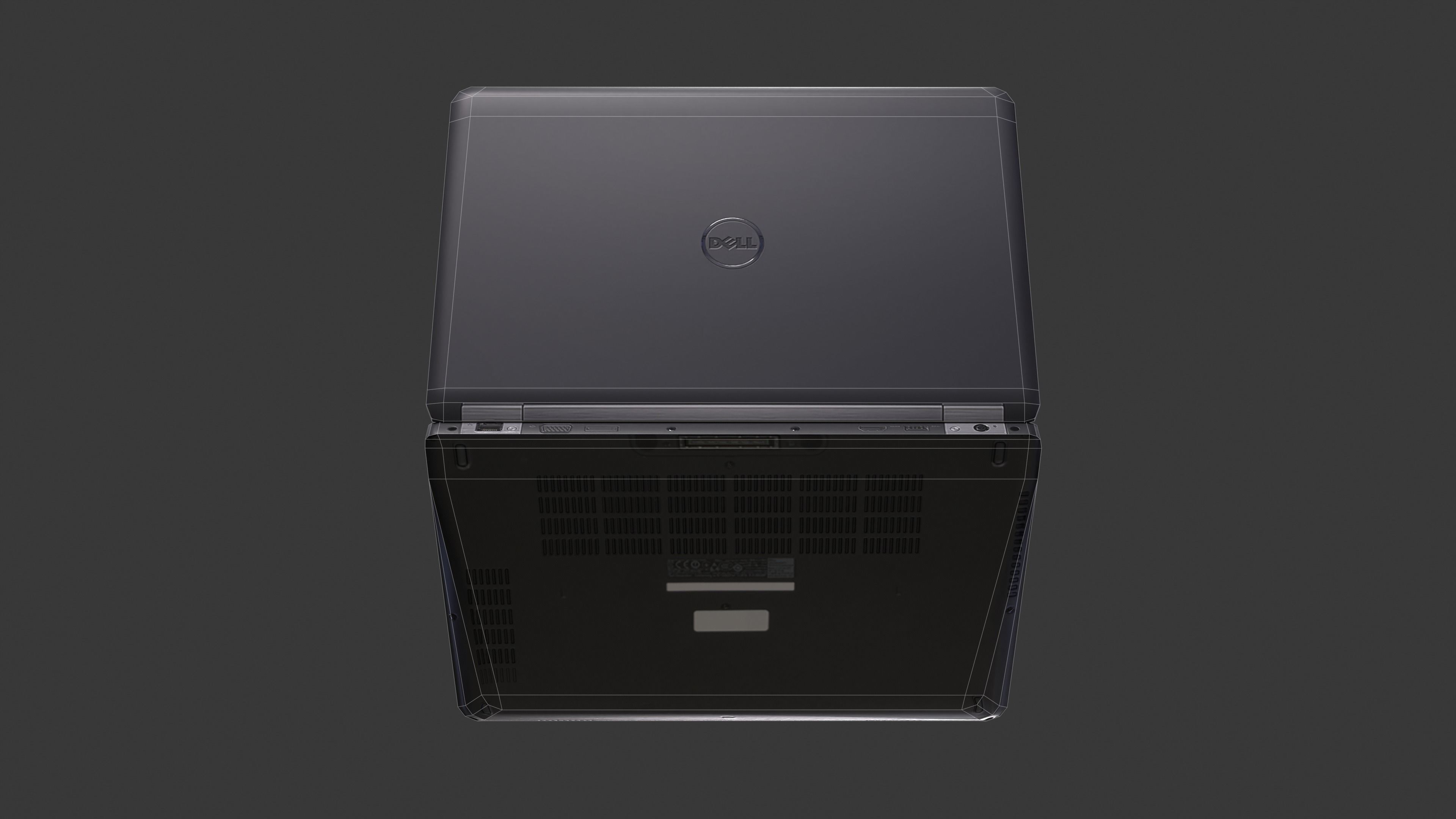 Notebook E5470 game ready Low-poly 3D model_4