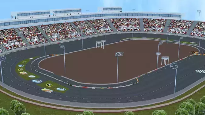 High-Performance Race Car 3D Model