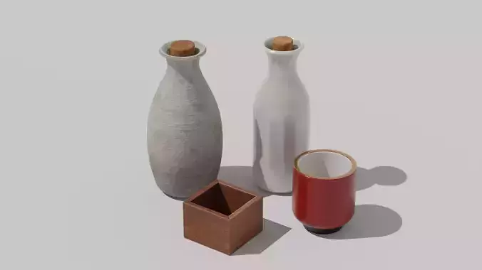 Japanese Furniture Kit - Sake Kit