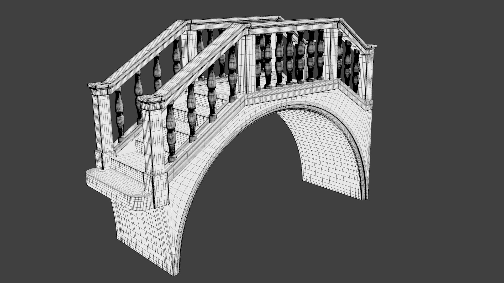 Venice Bridge 3D model_7