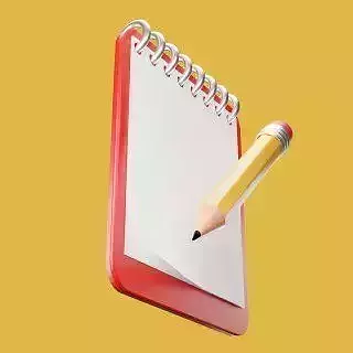 3D Notepad and Pencil
