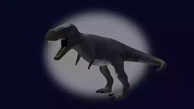 Low poly  tyrannosaurus rex 4k