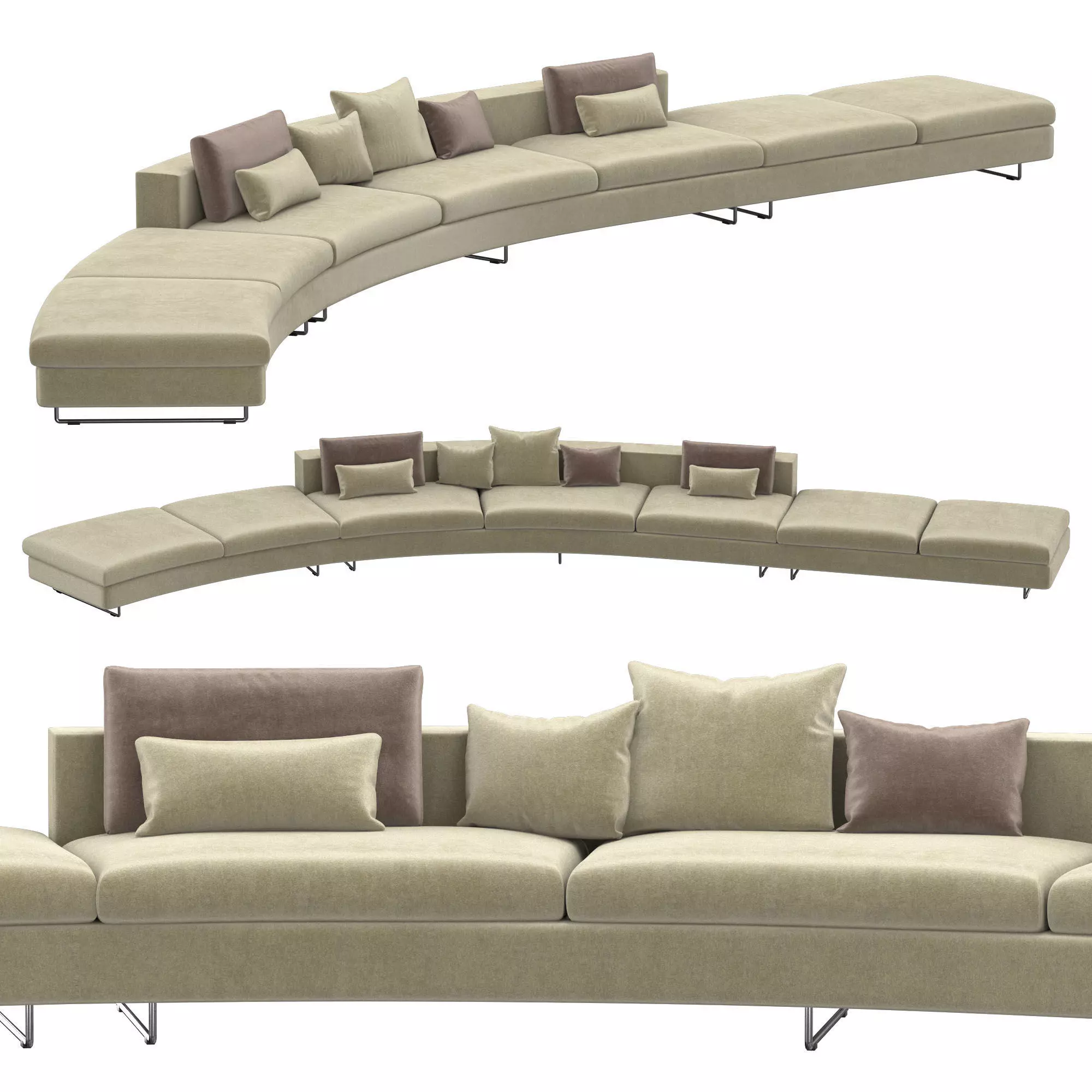 LOBBY SOFA R 3D model