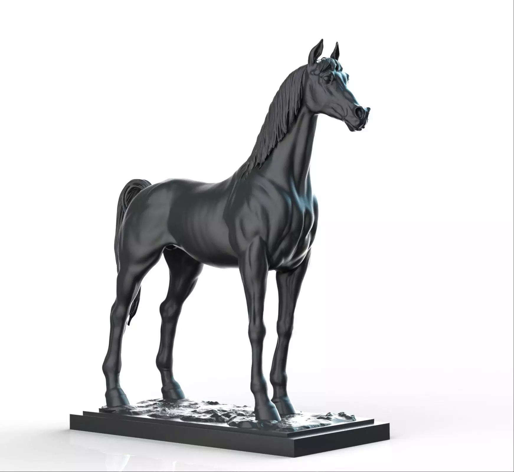 Arabian horse  3D print model_0