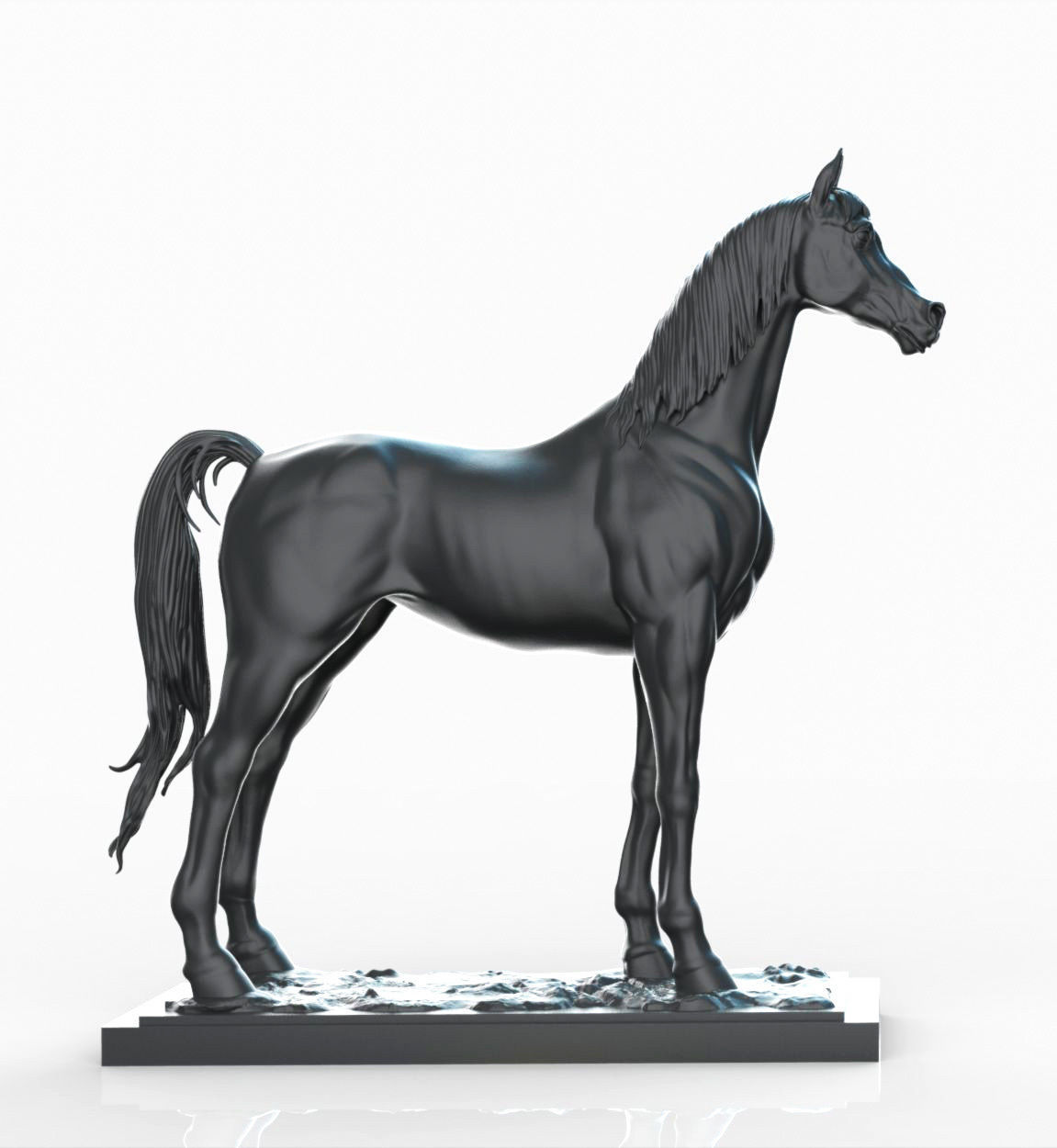 Arabian horse  3D print model_1