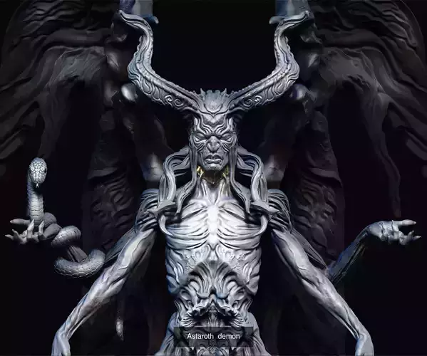 Demons demon statue 3D Model Collection