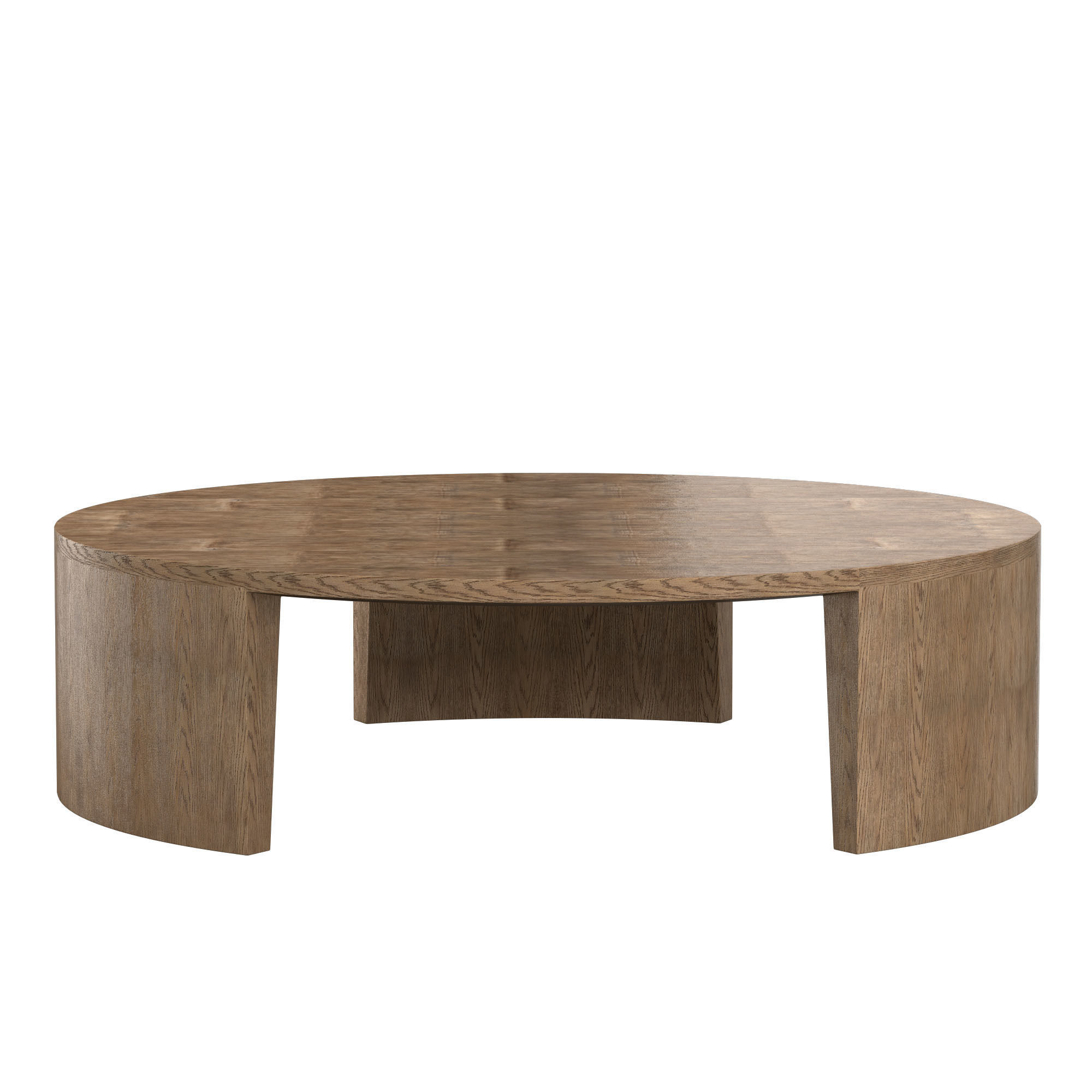WYETH SPLIT BAMBOO ROUND COFFEE TABLE 3D model_1