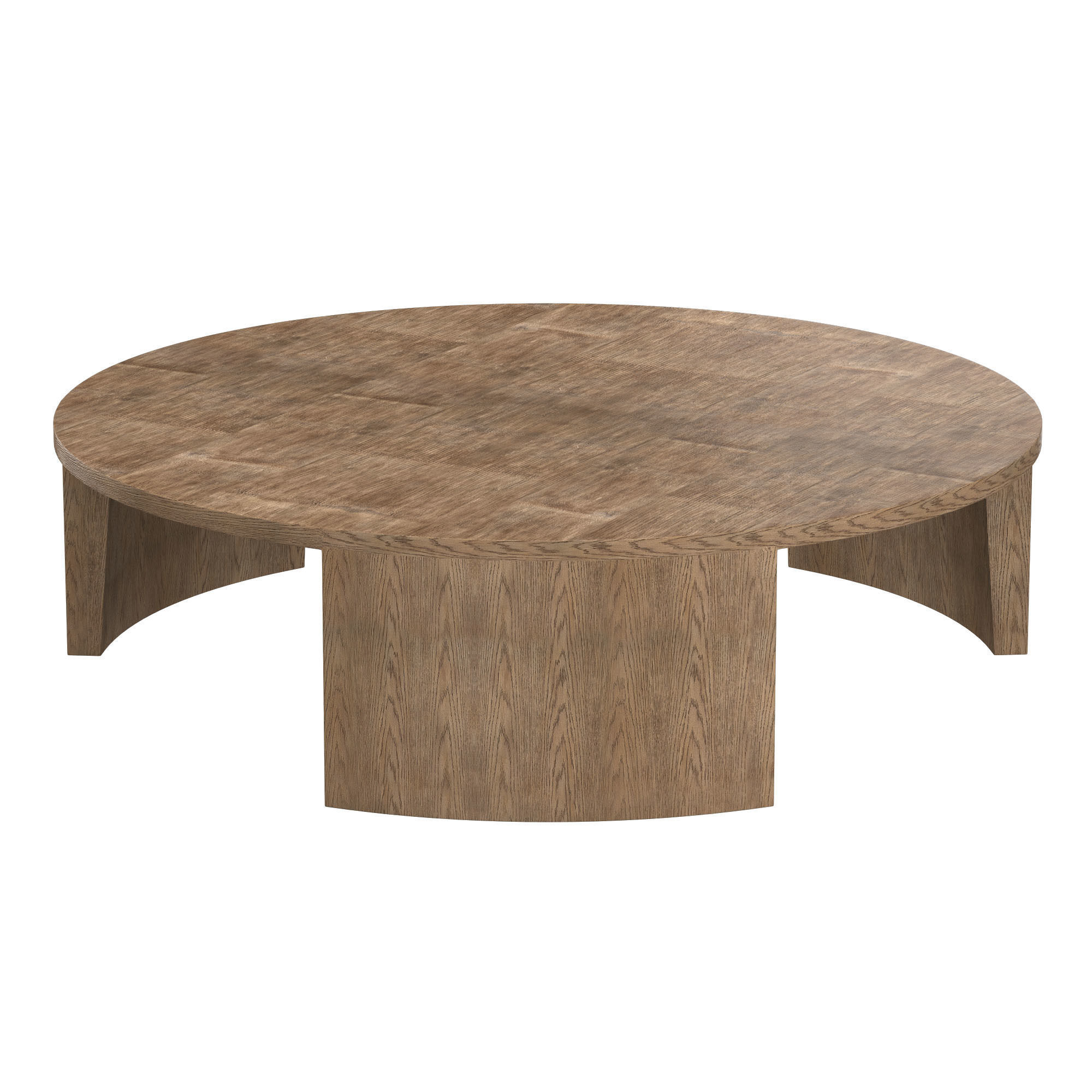 WYETH SPLIT BAMBOO ROUND COFFEE TABLE 3D model_6
