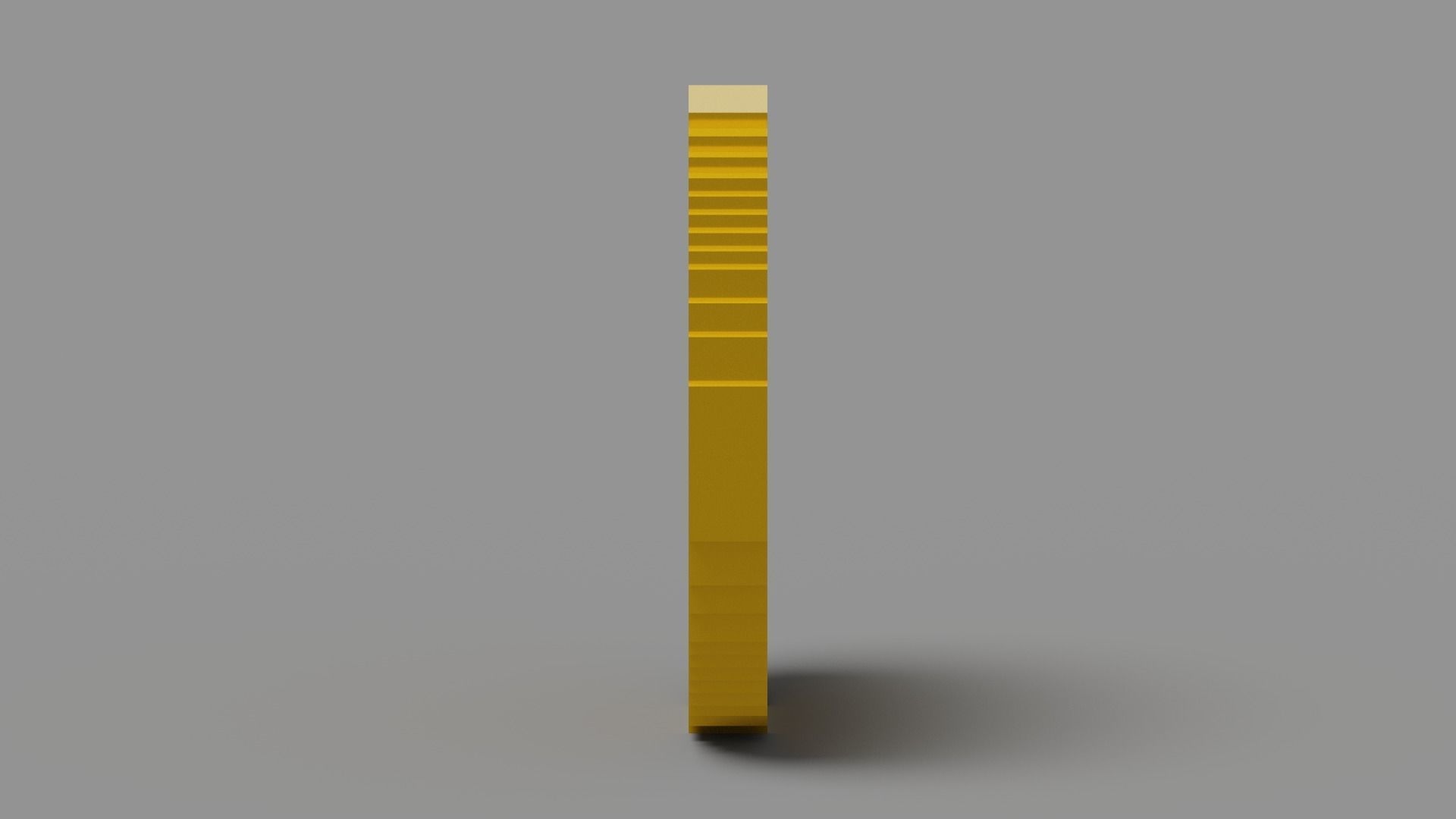 Voxel Star Coin Low-poly 3D model_3
