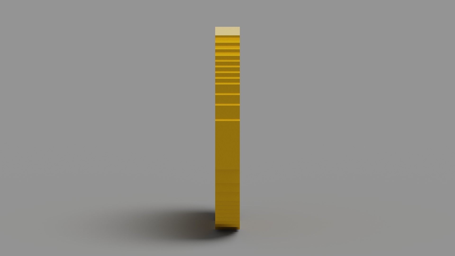 Voxel Star Coin Low-poly 3D model_7