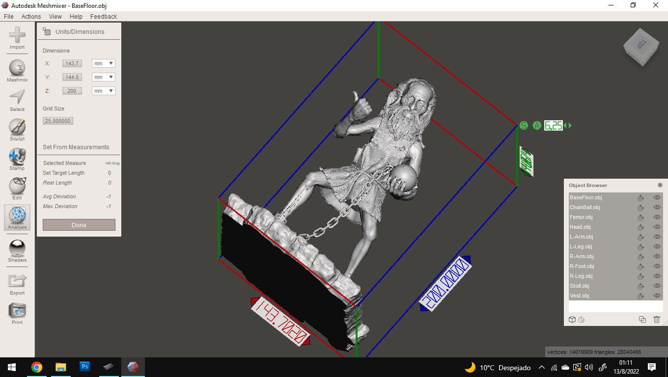 Haunted Mansion Gus The Chained Ghost 3D Printable Sculpt 3D print model_19