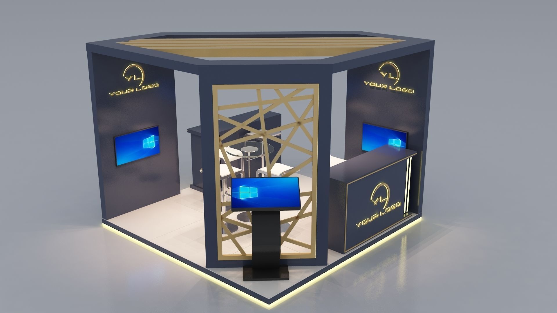 3D MODEL EXHIBITION STAND 3D model_10