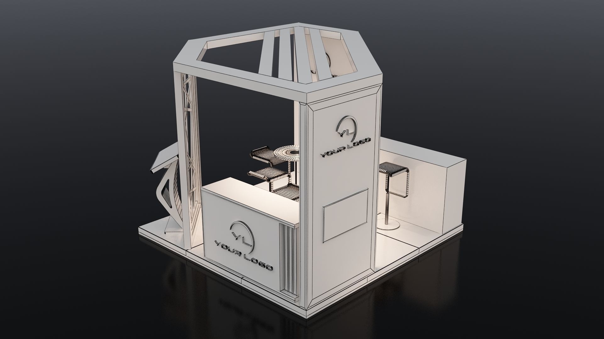 3D MODEL EXHIBITION STAND 3D model_5