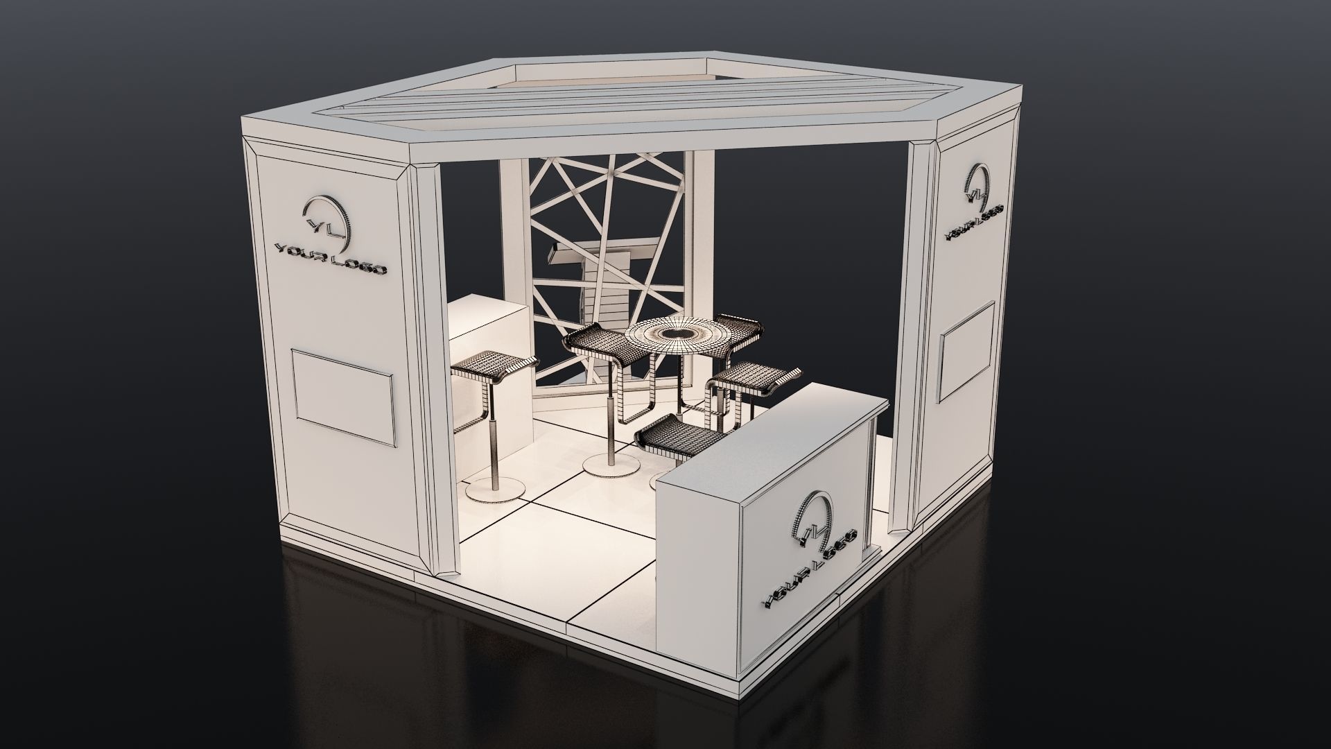 3D MODEL EXHIBITION STAND 3D model_7