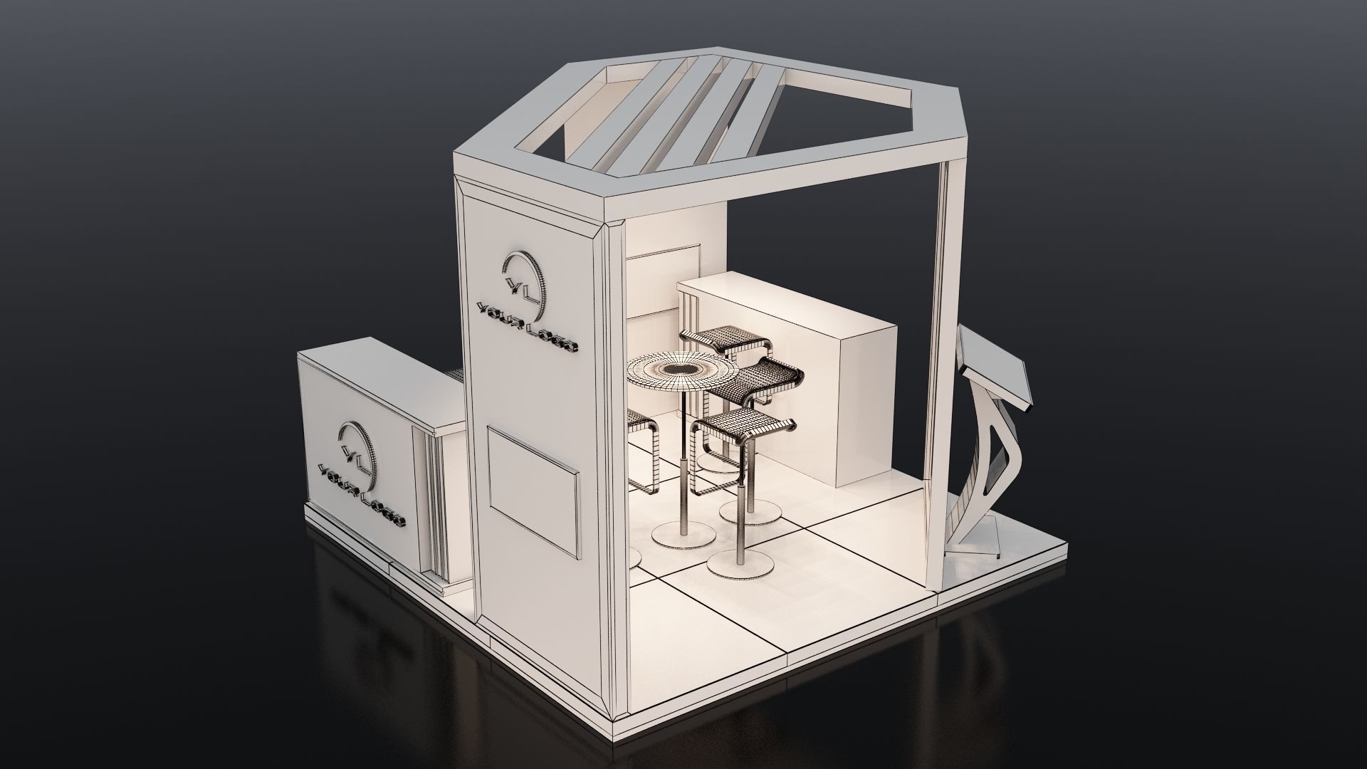 3D MODEL EXHIBITION STAND 3D model_9