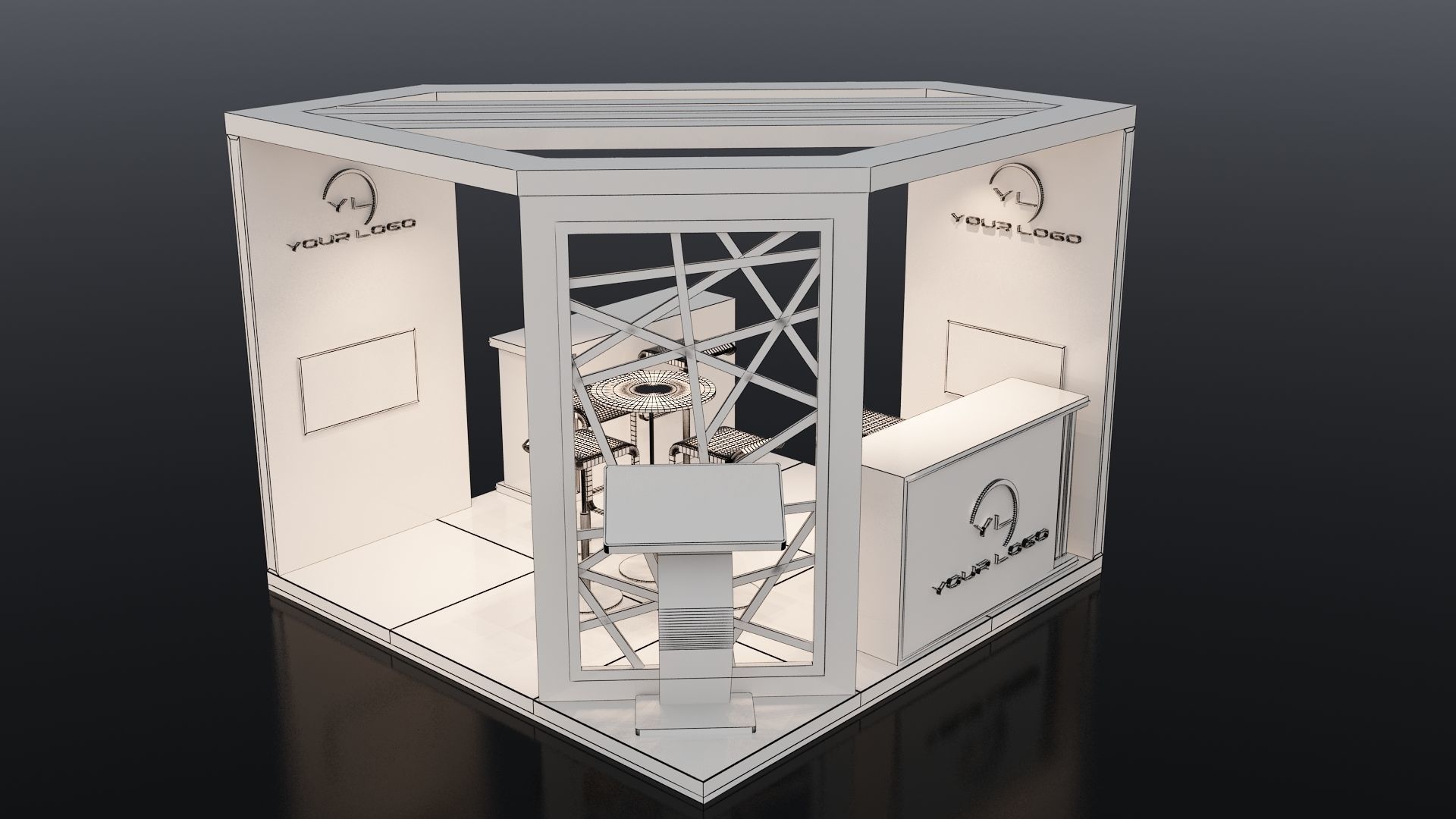 3D MODEL EXHIBITION STAND 3D model_11