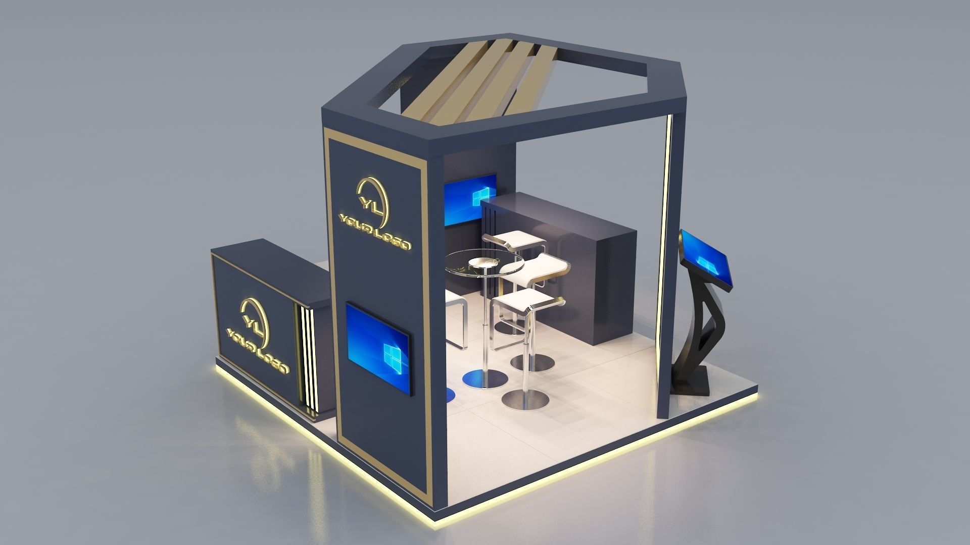 3D MODEL EXHIBITION STAND 3D model_8