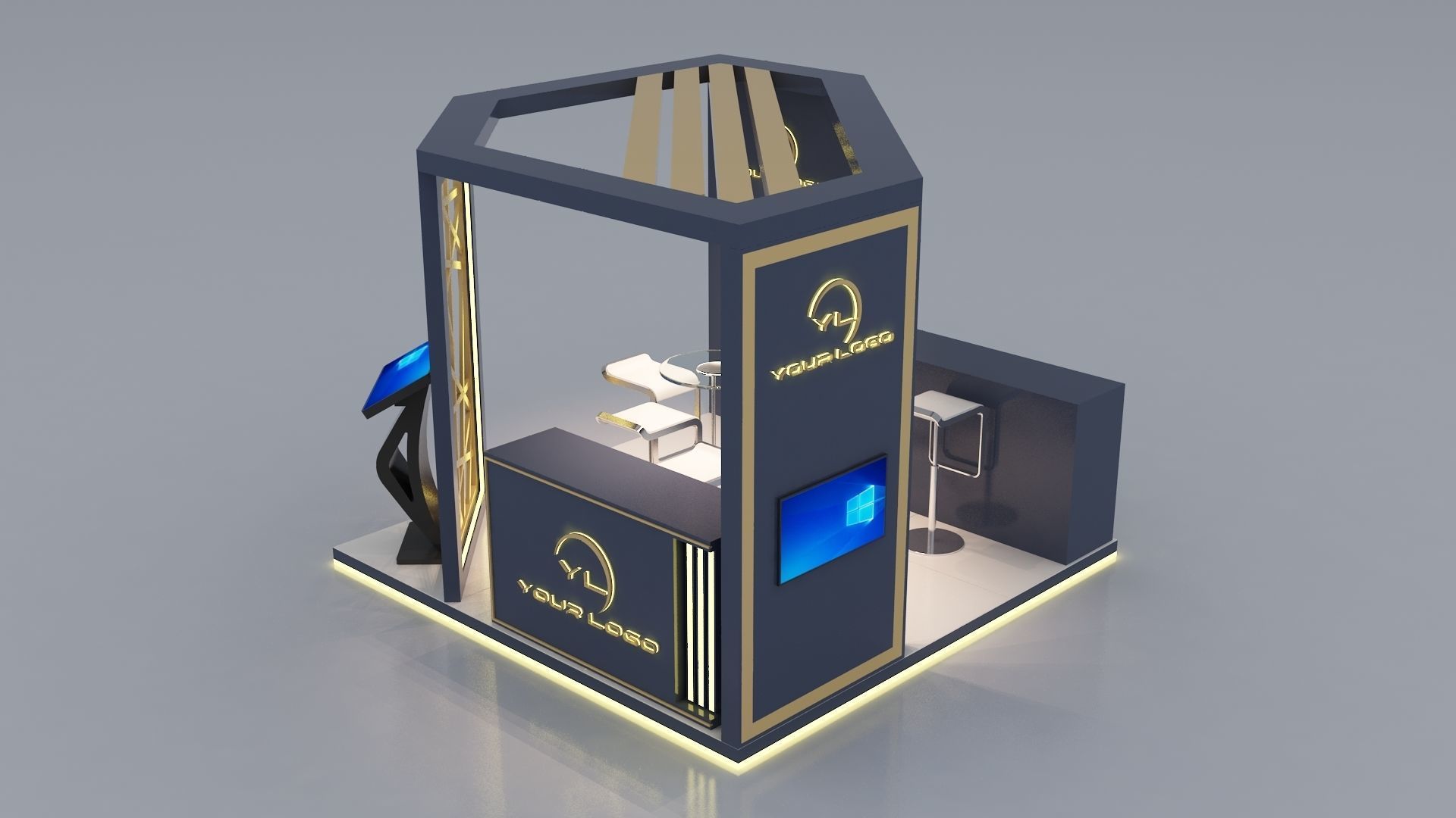 3D MODEL EXHIBITION STAND 3D model_4