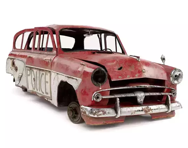 car ruined damaged m407 rusty vintage iv7