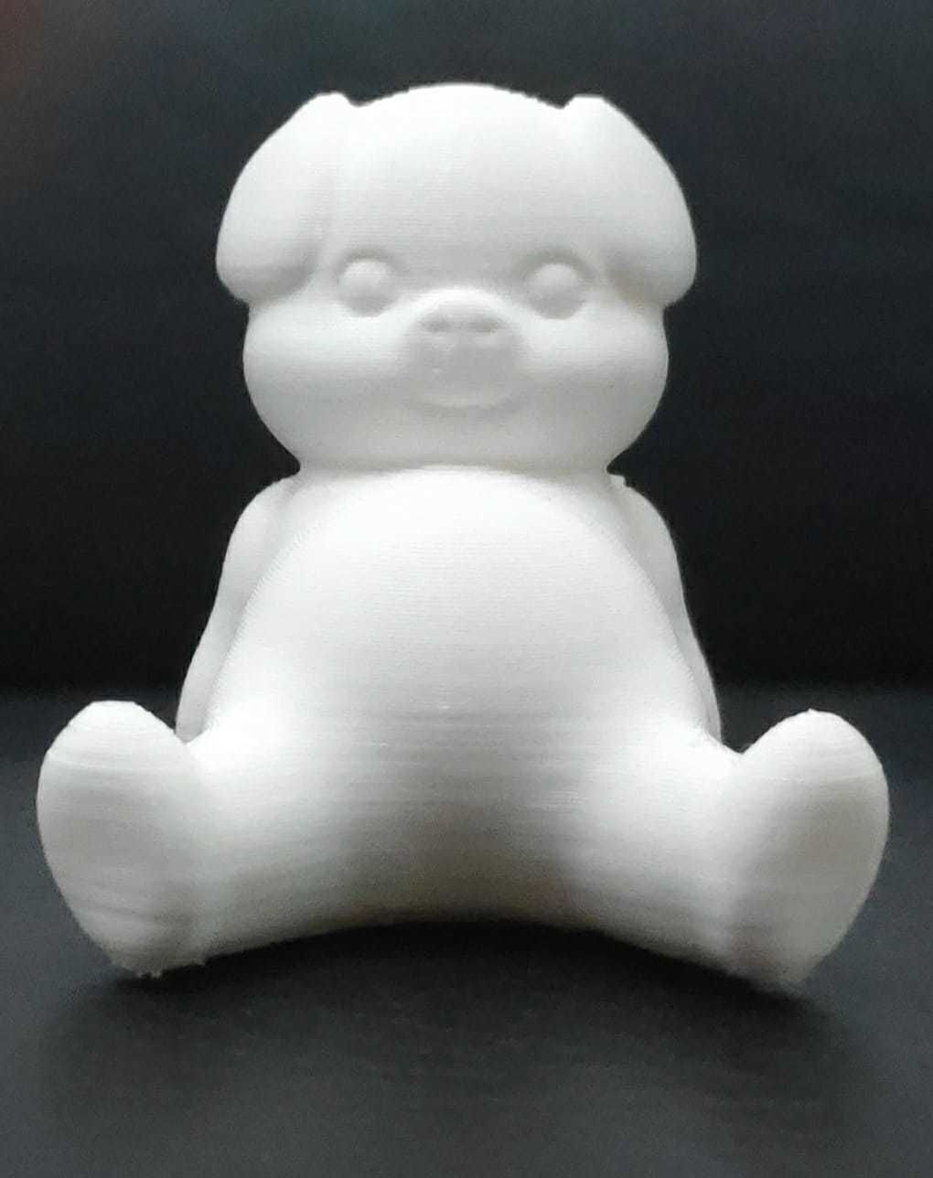 Cute Resting Pig 3D print model_9