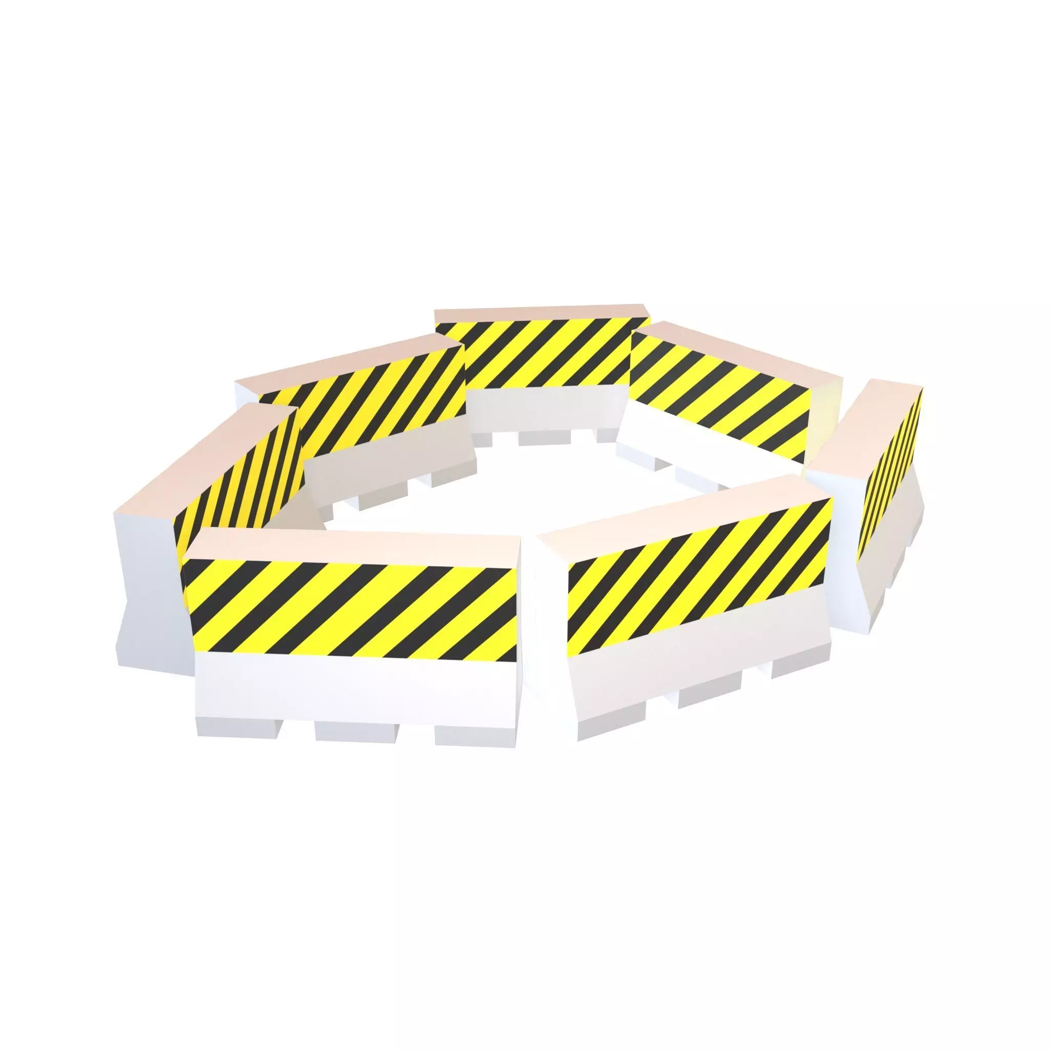 Road Barriers v4 004 Low-poly 3D model_0