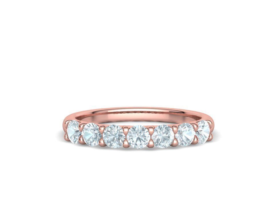 7 stone Half Eternity Ring Collection with discount _12
